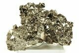 Octahedral Pyrite Crystal Cluster - Peru #281679-1